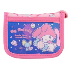 三麗鷗角色雷射鑰匙圈掛脖錢包 美樂蒂