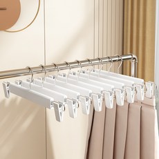 solve living 高級型防滑夾式裙褲架, 白色, 20個