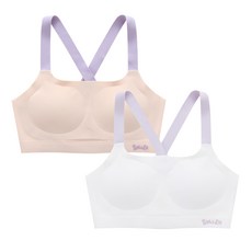 Juniday 無痕A線學生內衣2件組