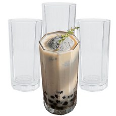 here isnot acafe. 八角形耐熱強化玻璃杯 270ml, 單一顏色, 4個