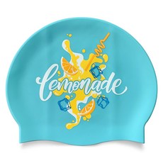 Ohora Studio 碳酸系列 矽膠防皺泳帽, 檸檬汽水