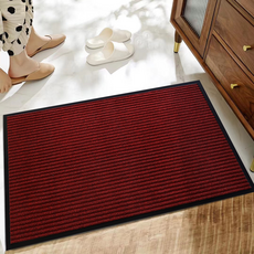 Nanli Sisters 辦公室門墊 營業用玄關墊, 勃根地酒紅色, 1個