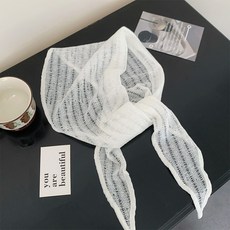 DBOPPA 日常皺褶網眼編織夏季亮點圍巾 JNHA2438