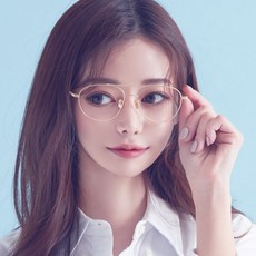 MELACME 雙橋飛行員圓形β鈦眼鏡框