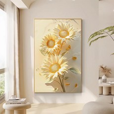 테리보 금전운 해바라기 그림 액자, 타입18