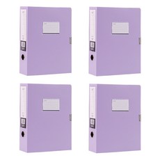 Allode A4 素面文件盒 32 x 23.5 x 3.5 cm, TYPE03 紫色, 4個