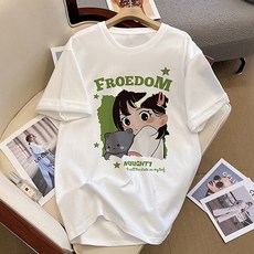 Lemon Soul 女性Dadi大尺碼印花短袖T恤
