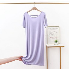 엑스자 뒤트임 반팔 롱 스커트 임산부 원피스