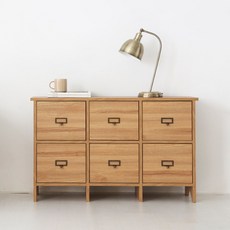 마켓비 필몬 서랍장 6칸 STBM65102 방문설치, 캄포어베니어