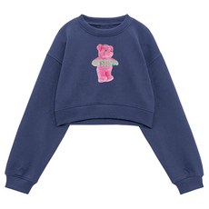 ezy studio 女款Pinky Bear短版柔軟大學T