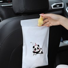 어반카 차량용 무지 캐릭터 일회용 쓰레기봉투 100p, 판다, 1세트