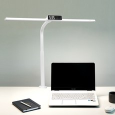 INVIO LED寬型夾式檯燈, 白色