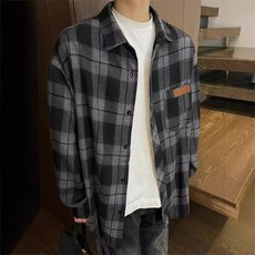 남성용 DM 가일 체크 셔츠