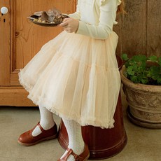 Ellalouise 女童用Avec Toi Ella Praline半身裙