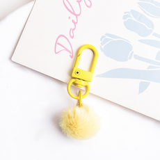 루시마켓 폼폼 키링 만들기, 옐로우, 10개