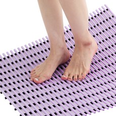 컴포리빙 욕실 미끄럼방지매트 점보 120 x 100 cm, 퍼플, 1개