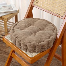 써뉴즈 두툼 패드 사무실 의자 방석 원형