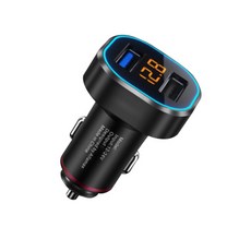 AUTOCOS QC 3.0 雙孔車用高速充電器, 黑色, MX-Q