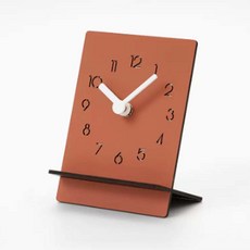 Grow Up獨特的室內裝飾直線型桌鐘, 橘色