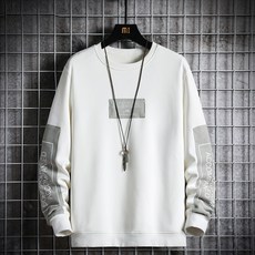 Market A 男士用 Plus Match 印花毛衣大學T天鵝絨