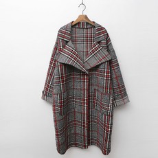 보리맘 첵 카라 임부 롱코트 C413