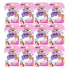 AMOS 彩色史萊姆 12入, 粉色的, 70克