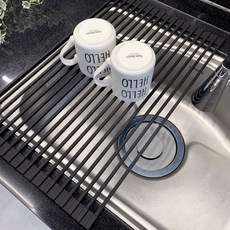 BANANALAND 方形矽膠水槽卷墊, 黑色