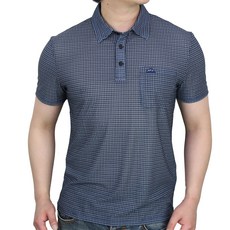 마운티스트 남성용 메쉬 홀 카라 반팔 집업 티셔츠