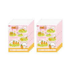 ibis 女童用國小1-2年級讀書心得寬格筆記本 兔子 11061, 10個, 混合色