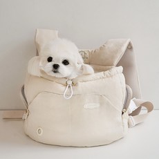 babisyoung 小狗懷抱貝貝包, 象牙白, 1個