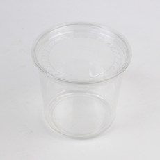 Inp SK 透明圓形沙拉盒盒身 25入 + 平蓋 25入 套組 11.7 x 8.8 x 10.5 cm 700ml, 1套