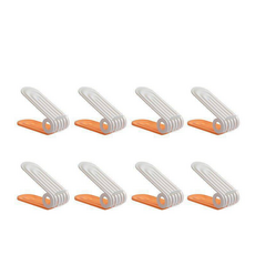 Heron 鞋子收納整理架, 8個, 橘色