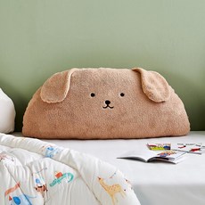 Modern House 柔軟觸感狗狗巧克力汪頭枕, 棕色