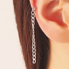 오에스티 여성용 시크 롱체인 써지컬스틸 패션 피어싱