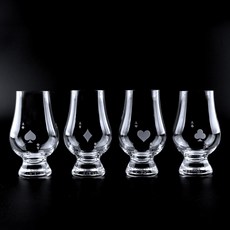 글렌캐런 글래스 아트컬렉션 2 에이스 포커 4종 선물 세트, 1세트