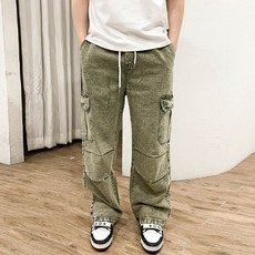 男士Lactino鬆緊帶水洗工作褲