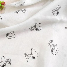 多用途印花60支棉紗布, Snoopy, 1塊