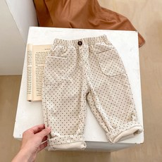 Bebeniz 幼兒款圓點燈芯絨褲