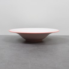 Dalsogum 陶瓷家庭派對盤 早午餐義大利麵盤 小 20cm, 1個, 粉紅色