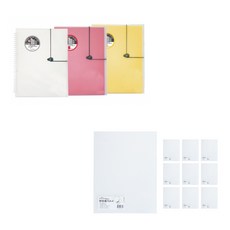 ECO Chungwoon PP 春季報告夾 A4 3p + PP 名片 L 夾 A4 10p, 1套, 隨機發貨（春季報告夾），透明（名片L夾）