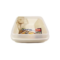 IRIS OHYAMA 愛麗思歐雅瑪 雙層貓便盆, 茶色, 1個