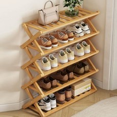 Parva 簡約鞋子整理收納架, 5層, 棕色