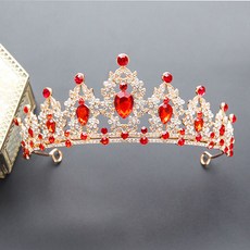 에스텔라 셀프웨딩 머리 장식 slr941, 레드, 1개