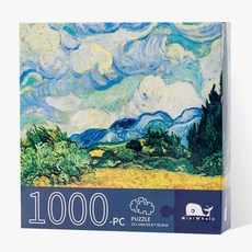 MINIWHALE 油畫系列拼圖 類型1, 1000件, 混合顏色
