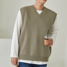 PLAYS 男士 V 領基本款針織背心