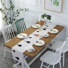 파라다이소 북유럽 린넨 미니멀 패브릭 식탁보 테이블러너, 13, 30 x 210 cm