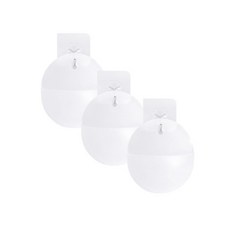 Markhas 室內裝飾壁掛式水耕花盆 圓形 3入, 透明