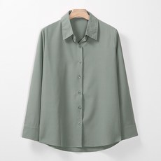 레몬소울 여성용 리콧 루즈 카라 셔츠