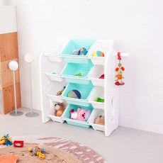 미루 초이스 4단 와이드 베이직 정리함, 민트, 1개