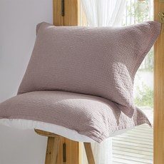 체크무늬 밴드형 베개커버